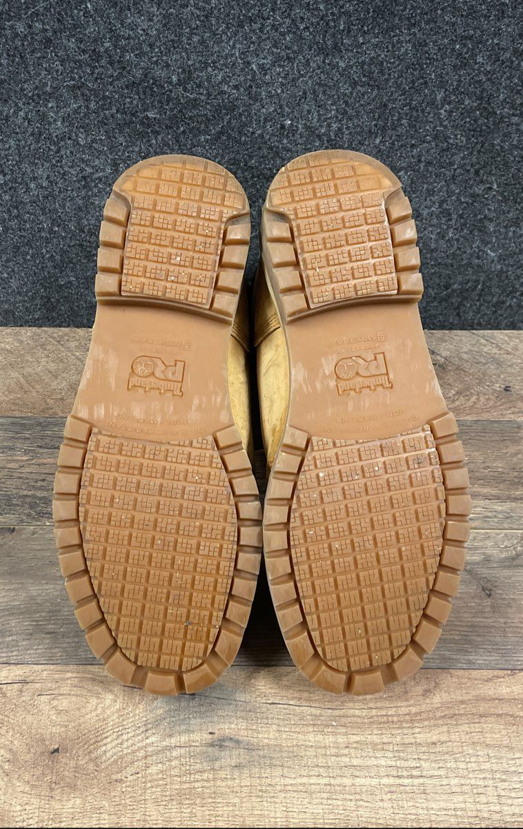 Timberland PRO Direct Attach 6" Soft Toe Waterproof Wheat Work Boots Size 12M