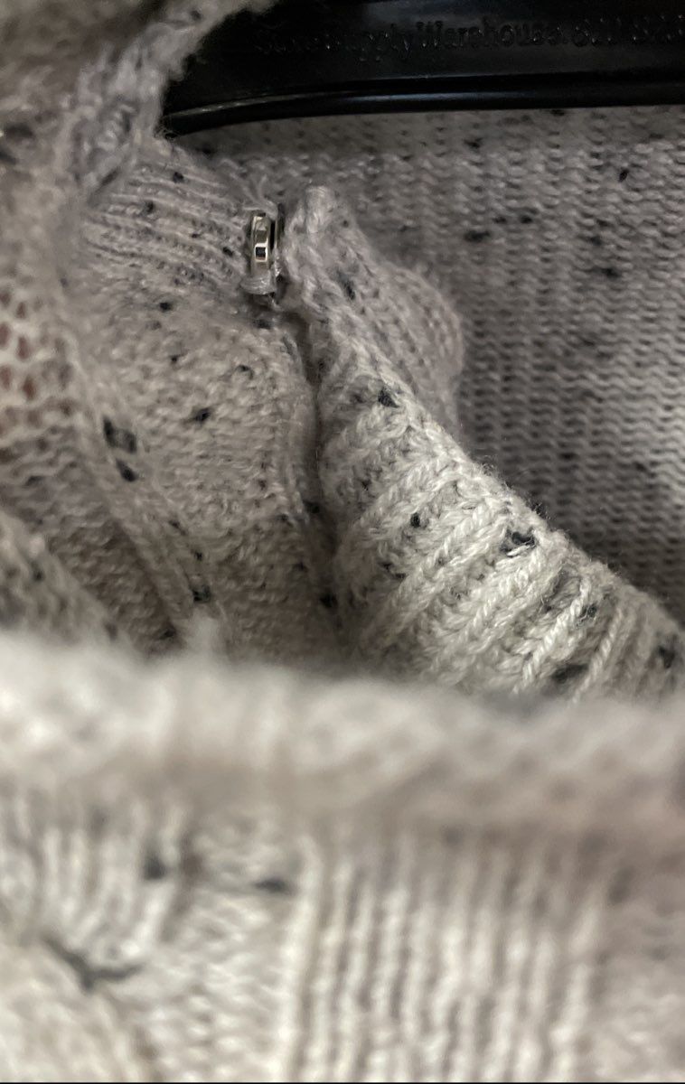 Vineyard Vines Women's Gray Speckled Wool Cashmere Wrap Cardigan Size L