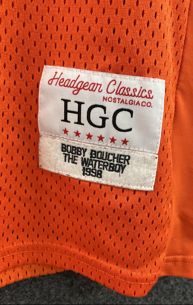 Headgear Classics Men's Bobby Boucher The Waterboy Bourbon Bowl Jersey Sz S