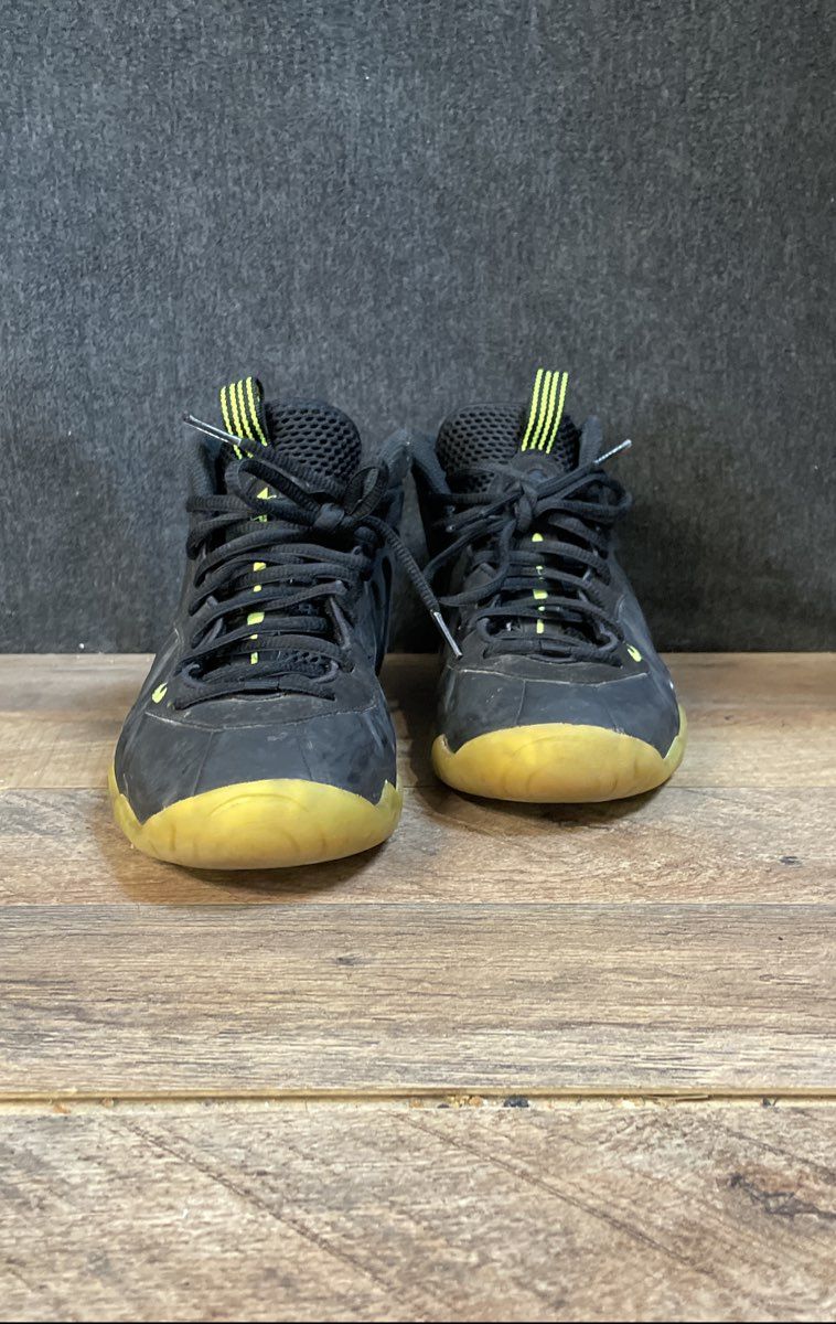 Nike Little Posite One Black Volt Green Youth Basketball Sneakers Size 5.5Y