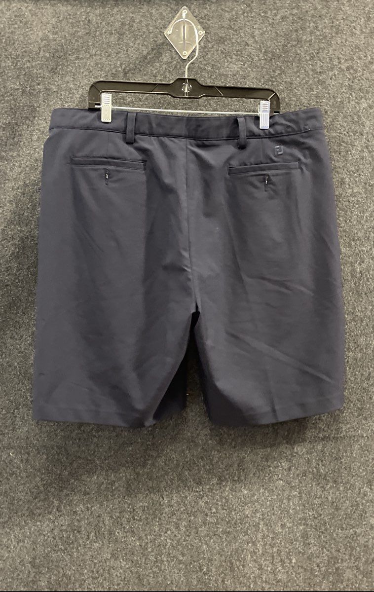 FootJoy Men's Navy Blue Pleated Front Performance Golf Shorts Sz 38