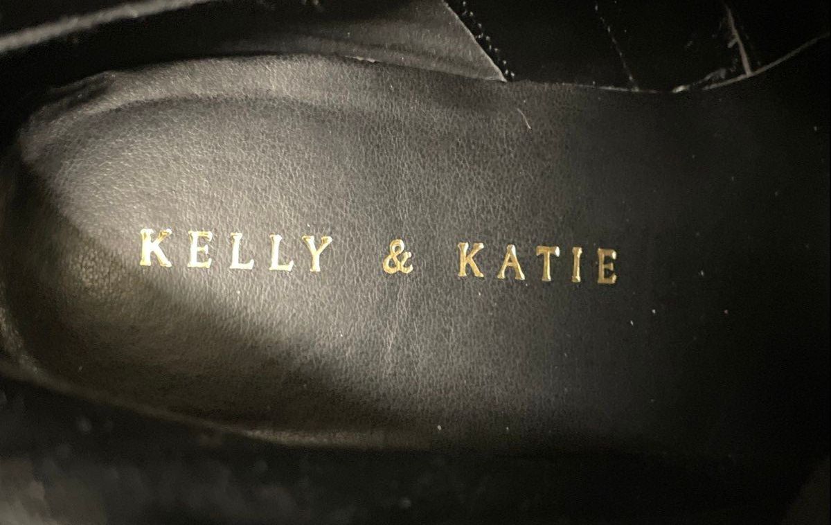 Kelly & Katie Flomis Black Strappy Buckle Ankle Boots Size 8M