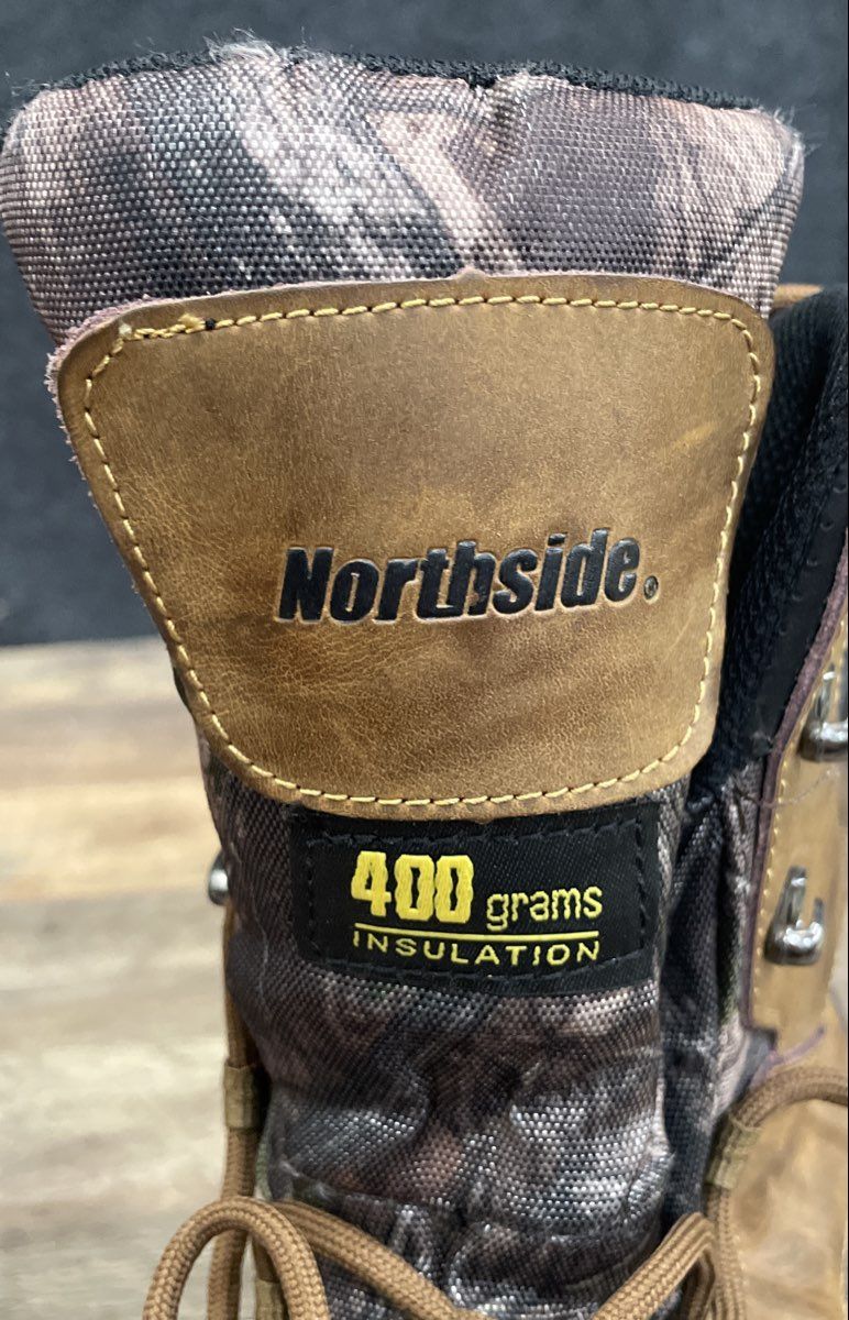 Northside 400g Insulation Camo Leather Hunting Boots Size 9