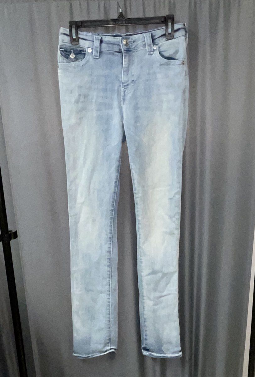 Women's Blue Denim True Religion Jeans - Size 28