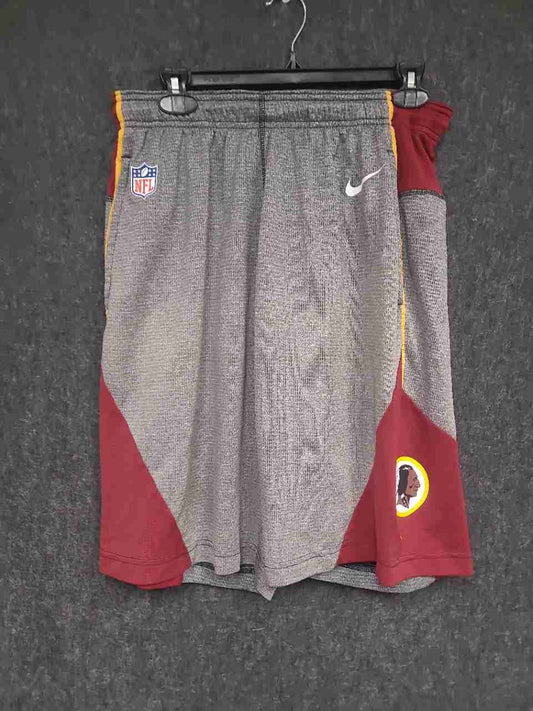 Nike Men's NFL Washington Redskins Dri-FIT Training Shorts Gray Burgundy Gold