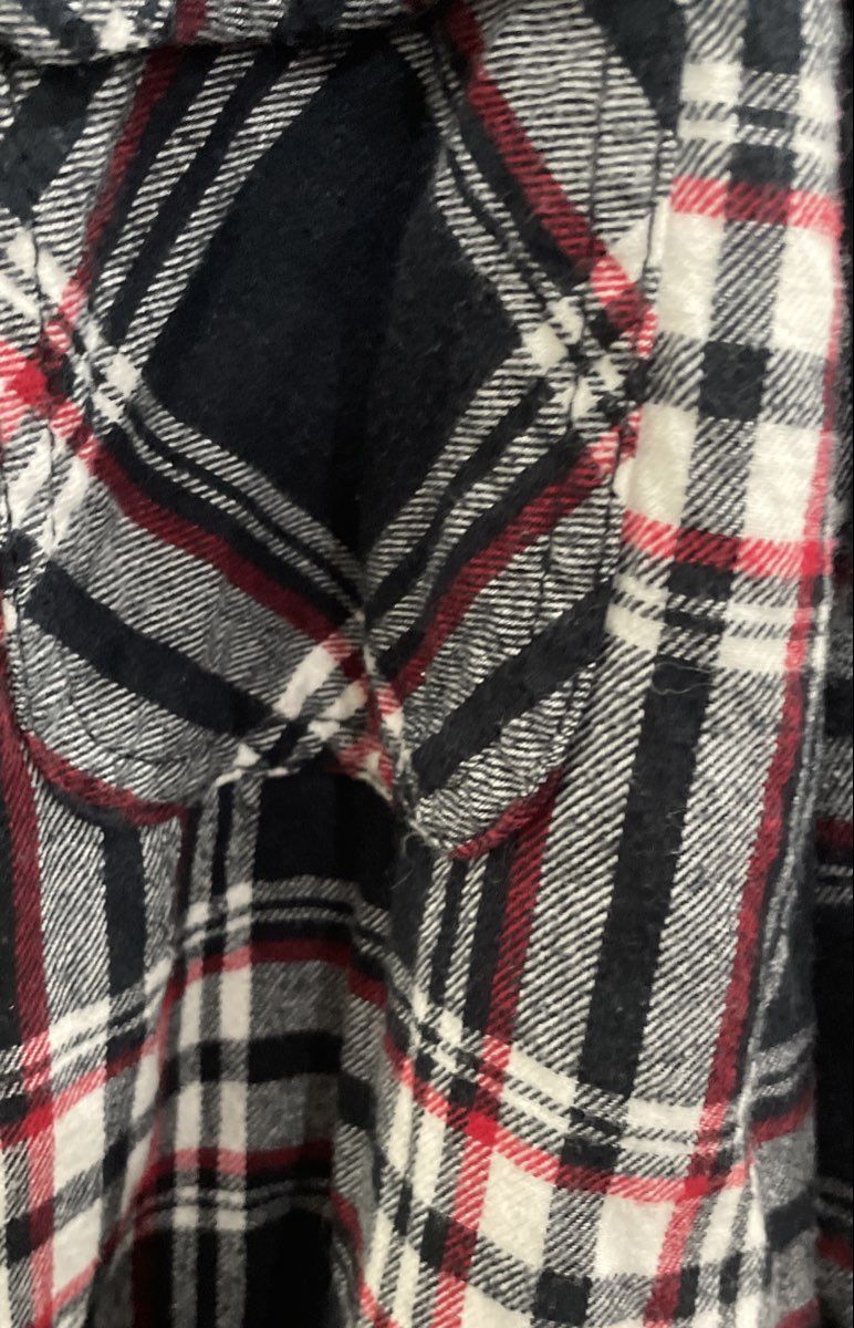 Boston Traders Men's Red Black Plaid Sherpa Lined Hooded Shirt Jacket Sz S