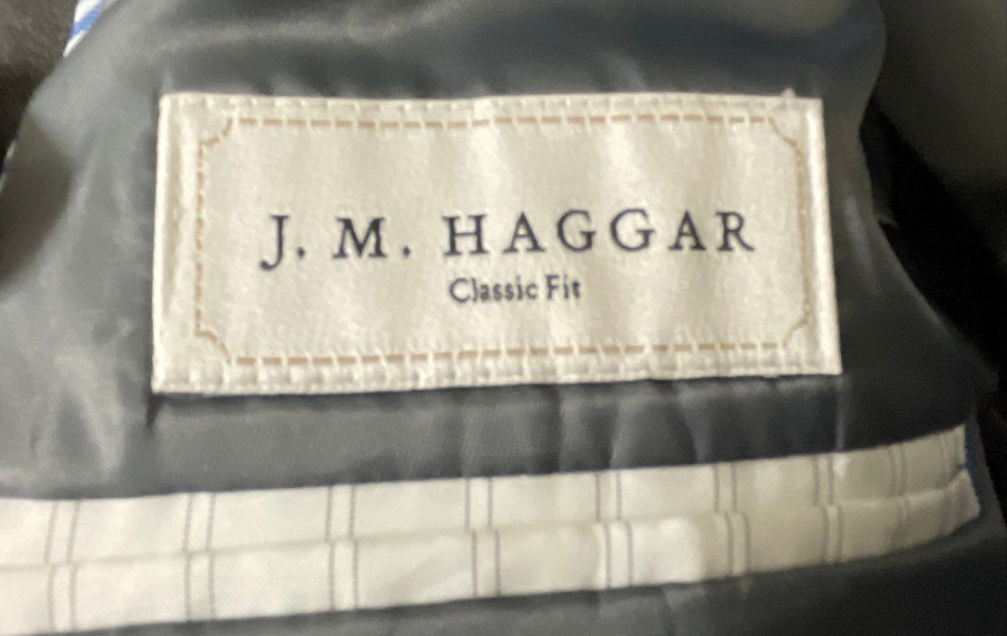 J.M. Haggar Men's Gray Classic Fit 2-Button Blazer Sport Coat Sz 44L