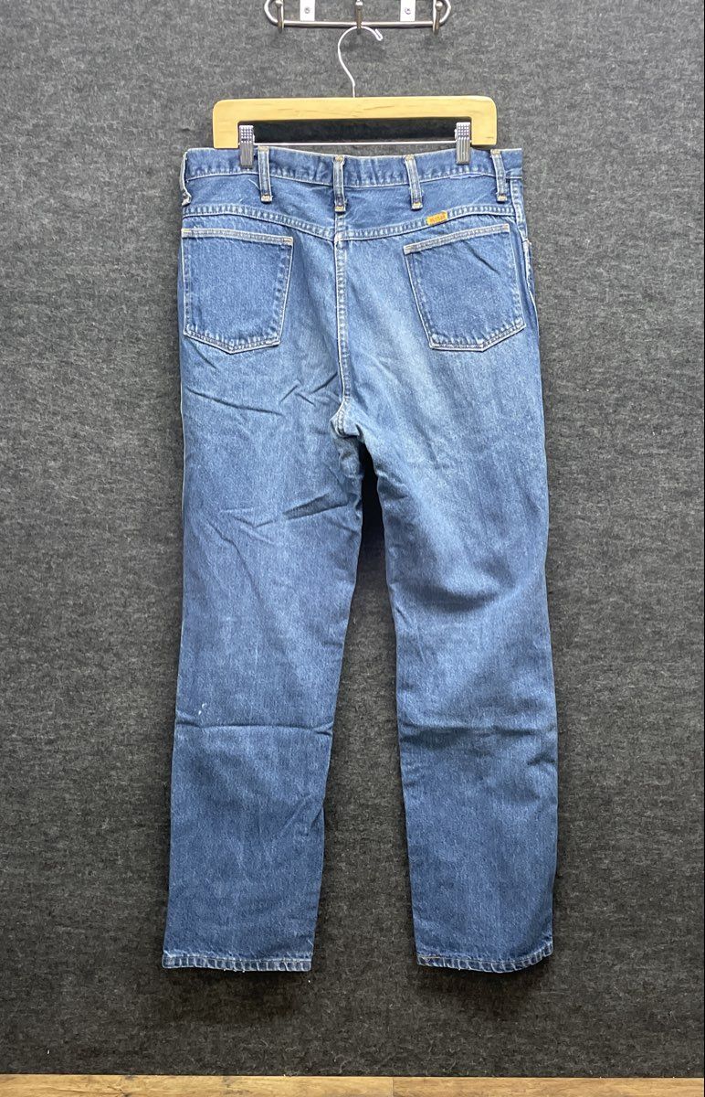 Vintage 90s Rustler Men's Made in USA Blue Denim Jeans Sz 38x34