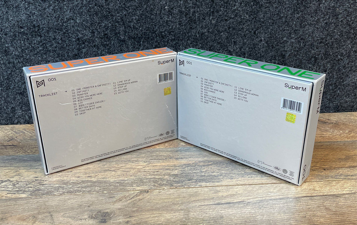 SuperM Super One 1st Album Lot 2 Versions Orange Super Green One K-Pop CD Set