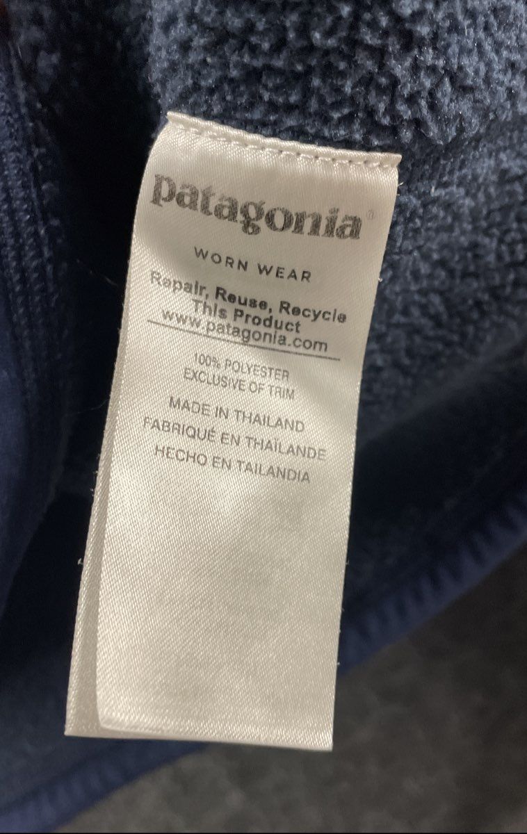 Patagonia Women's Navy Blue Heather Better Sweater 1/4 Zip Fleece Pullover Sz XS