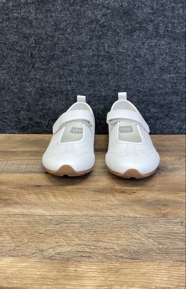 DV Dolce Vita Farley White Mary Jane Ballet Sneakers Women's Size 8
