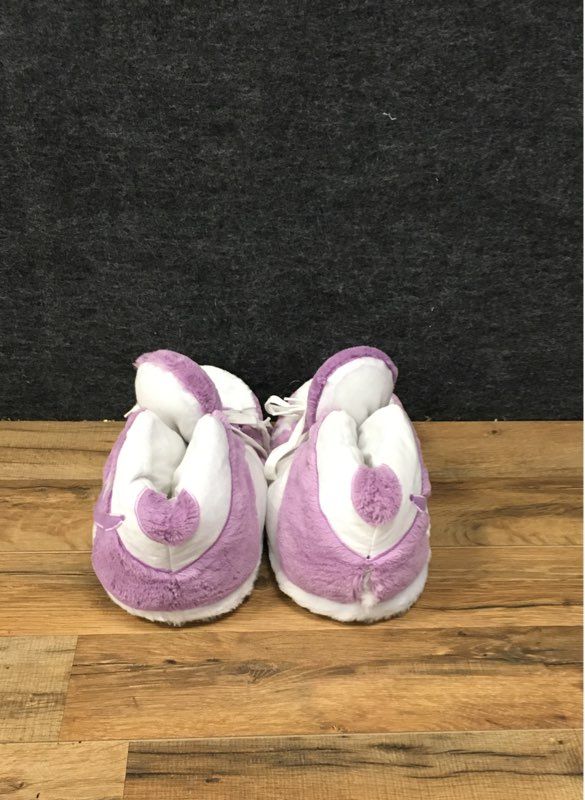 Unbranded High Top Sneaker Slippers Purple White Plush One Size Fits Most 36-46