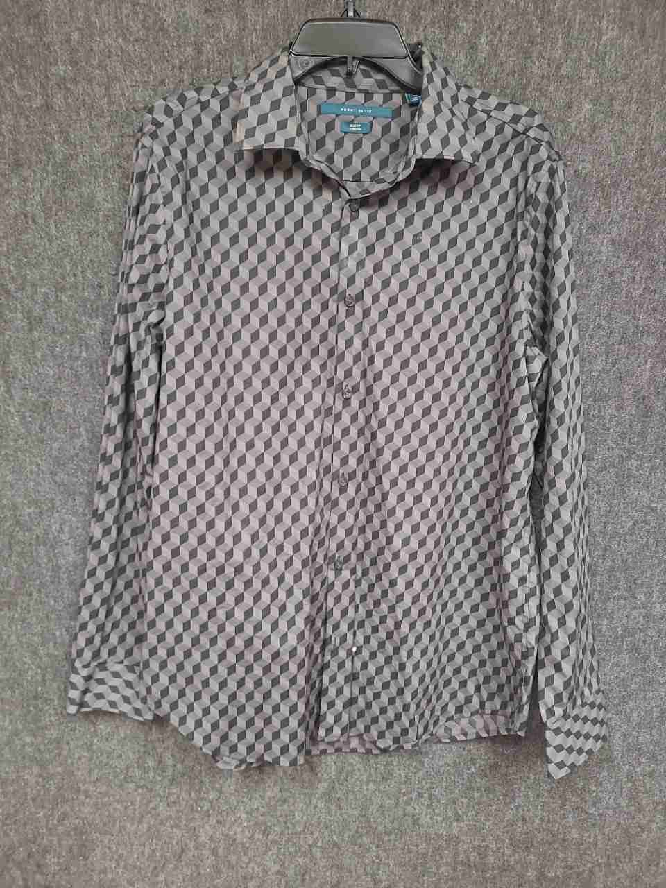 Max Lauren & Perry Ellis Men's Dress Shirt Lot Geometric Striped Sz L & XL NWT