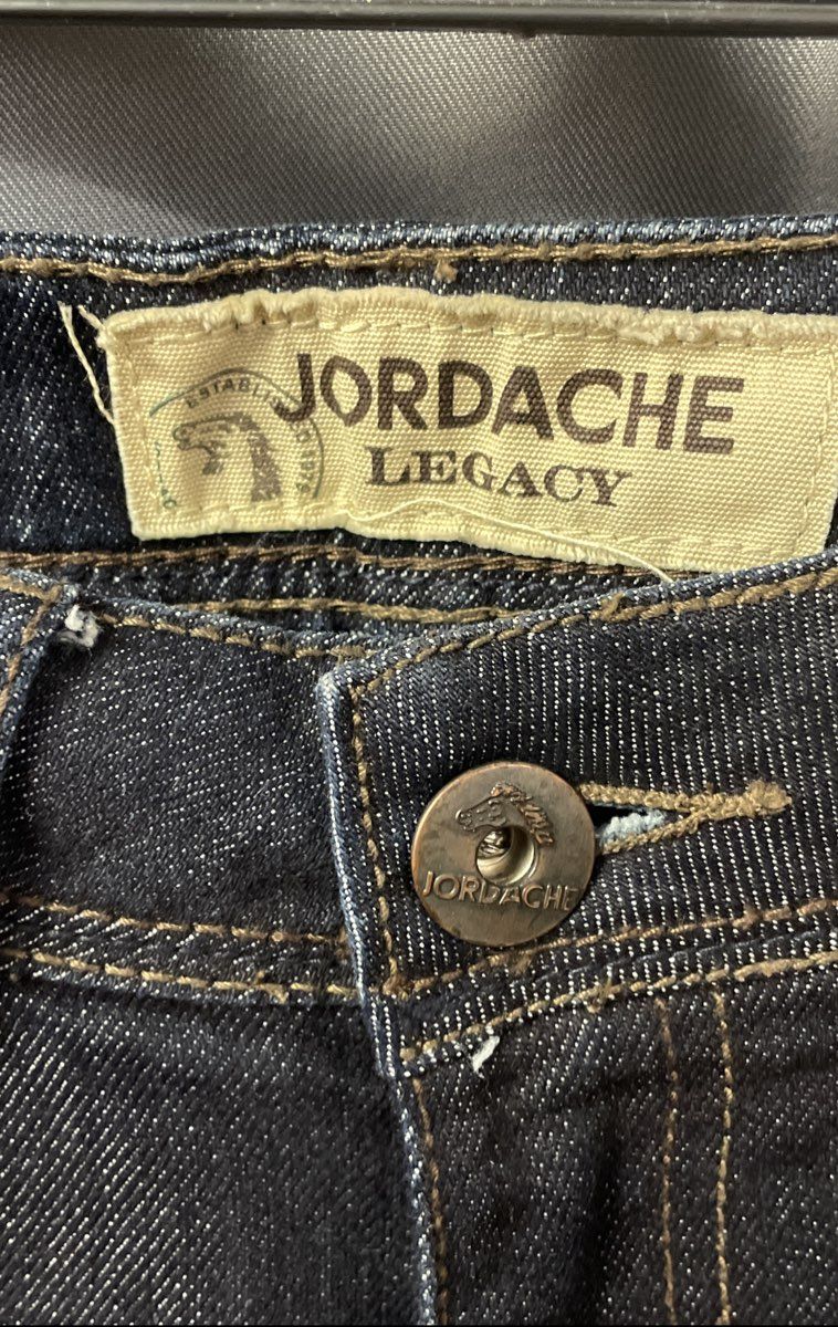 Jordache Legacy Women's Alexis Dark Blue Bootcut Jeans Decorative Pockets Sz 6