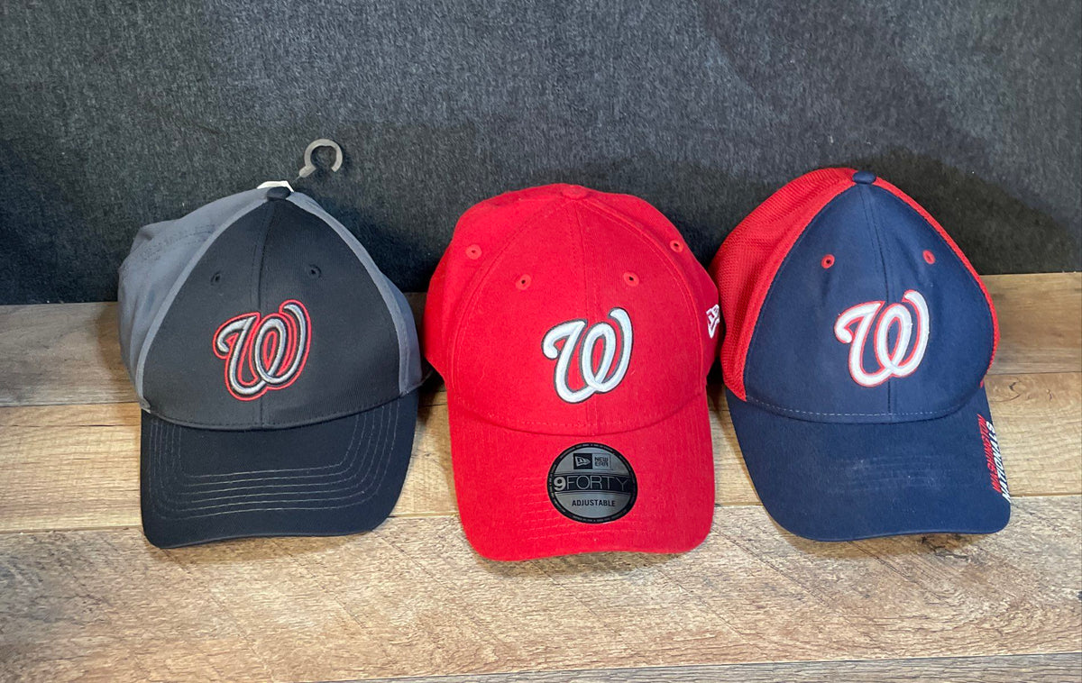 Lot 3 Washington Nationals Hats New Era Fan Favorite Adjustable OSFA