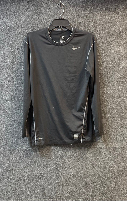 Nike Men's Black Long Sleeve Nike Pro FIT DRY Athletic Training Shirt Sz XL