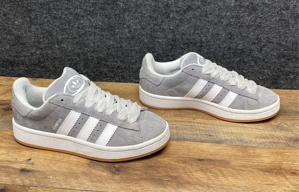 Adidas Campus 00s Grey White Gum Suede Sneakers Men's 5.5 Women's 6.5