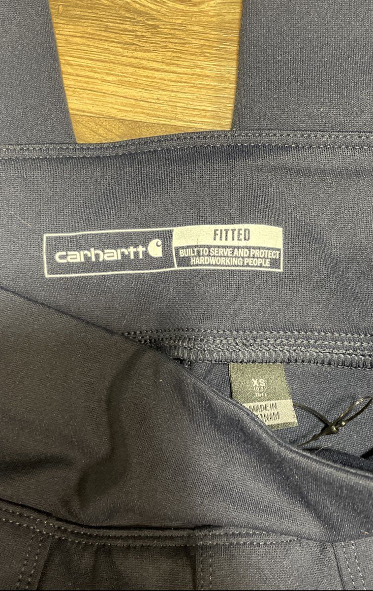 Carhartt Women's Black Force Fitted Utility Leggings Work Pants Sz XS Tall