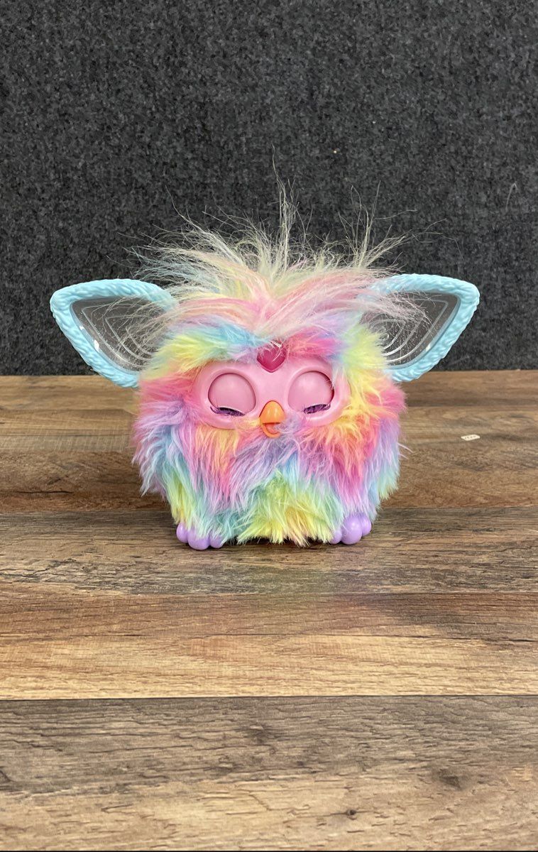 Hasbro Furby Rainbow Interactive Plush Toy 2023 Version Purple Feet