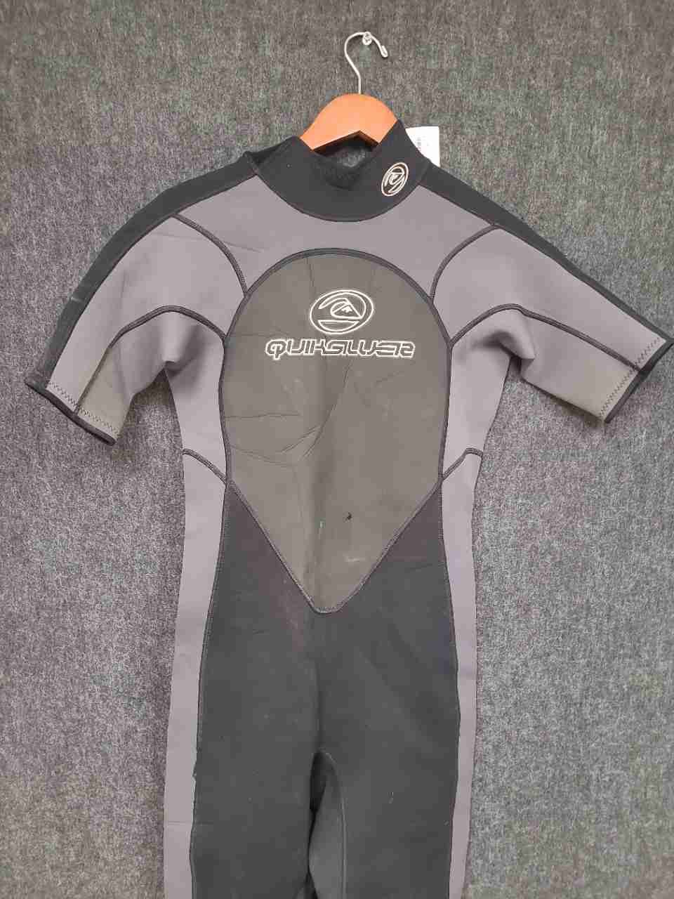 Quiksilver Men's Wetsuit Black Gray Short Sleeve Full Suit Sz M