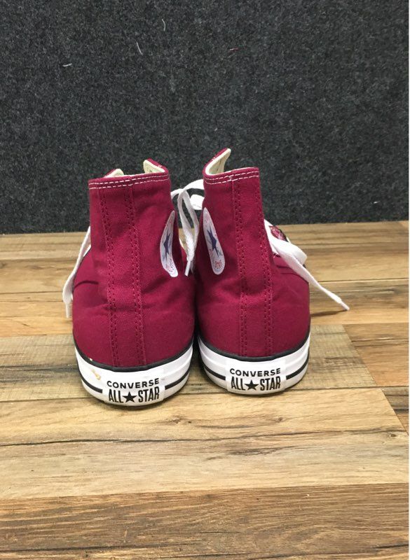 Converse Chuck Taylor All Star High Top Maroon Burgundy Sneakers Men 10 Women 12
