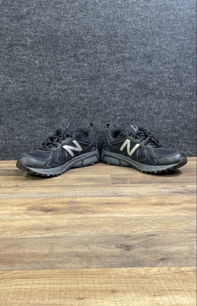 New Balance 410v5 All Terrain Black Silver Trail Running Shoes Men's Size 12