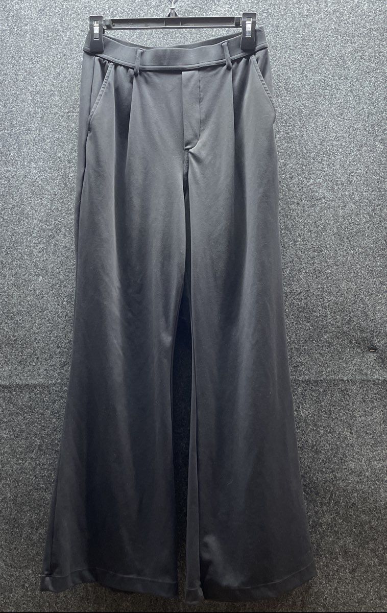 Halara Women's Black Wide Leg Pleated Front High Rise Stretch Pants Sz S