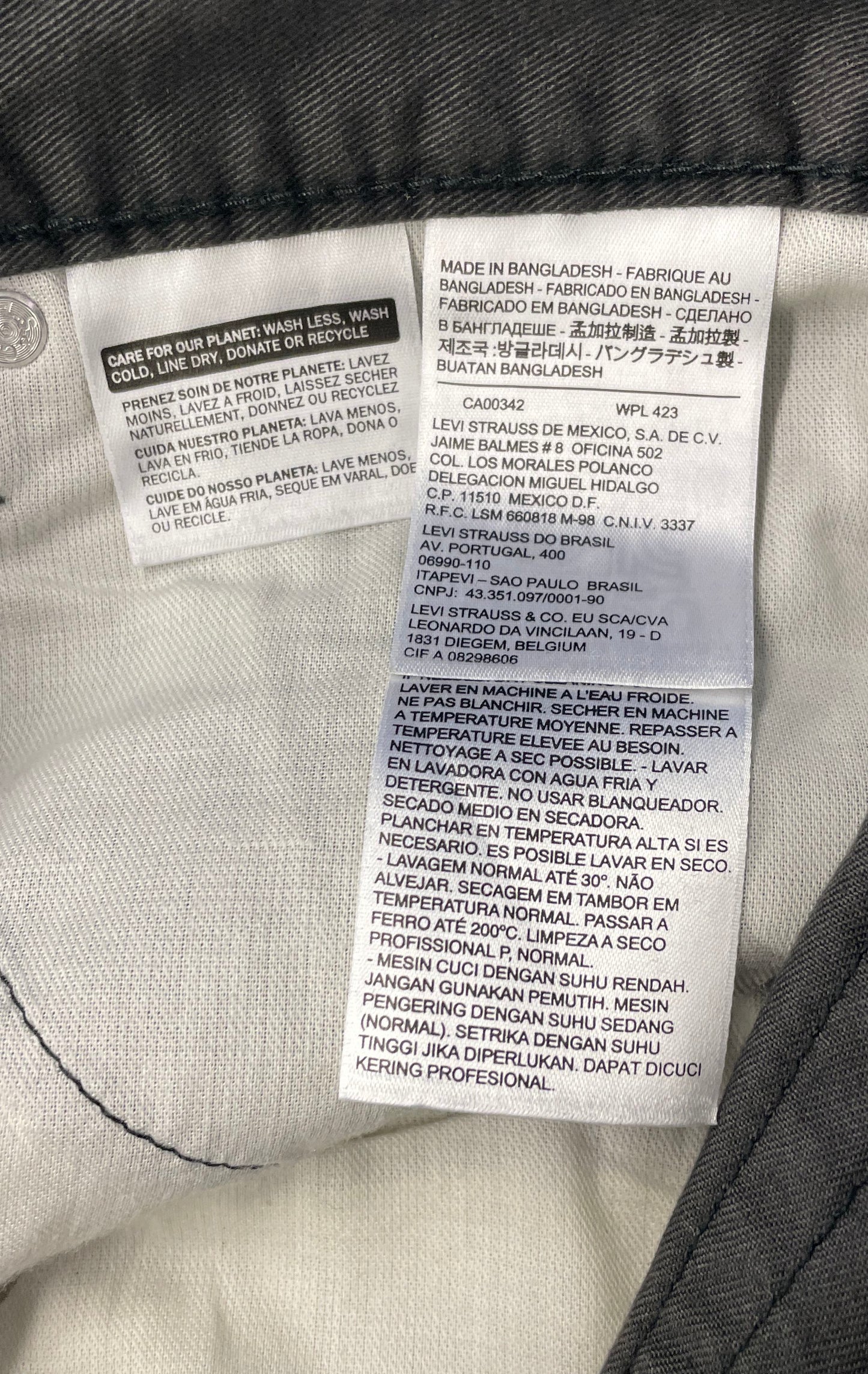 Levi's Men's 514 Straight Fit Jeans Black NWT Size 31x32