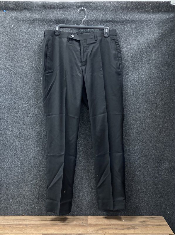 Calvin Klein Men's Black Stretch Wrinkle Resistant Dress Pants Sz 32x30 NWT