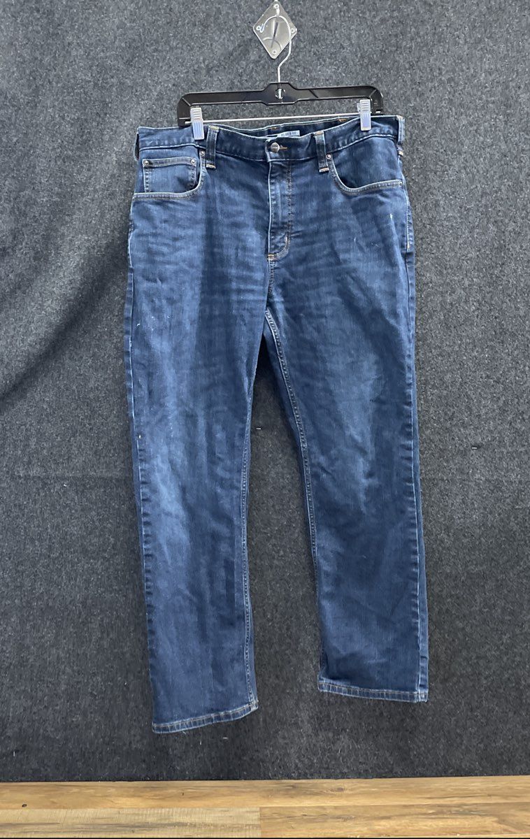 Carhartt Men's Blue Rugged Flex Relaxed Fit Straight Leg Jeans 102804 Sz 36x30
