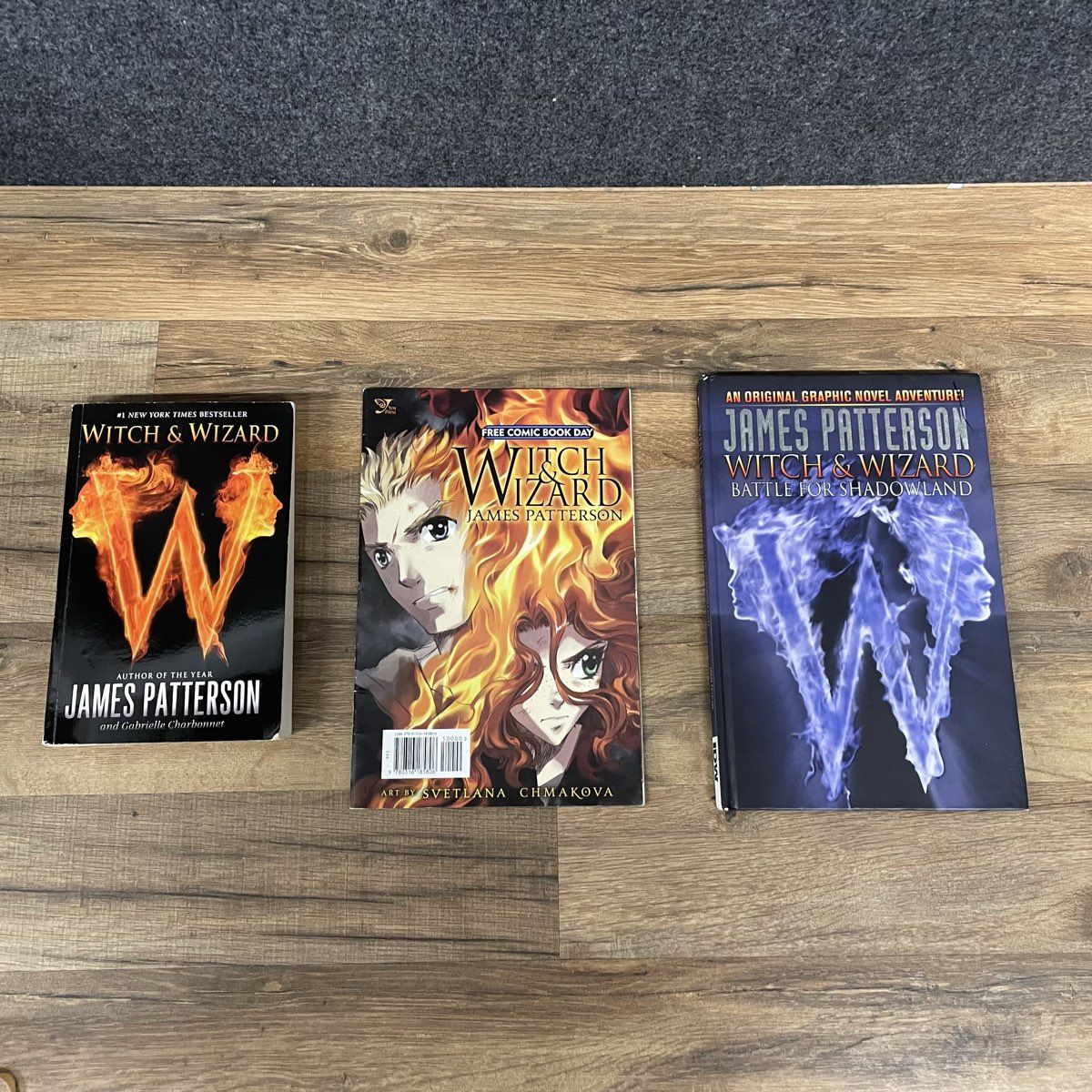James Patterson Witch & Wizard Lot of 3 - Novel, Manga, & Graphic Novel
