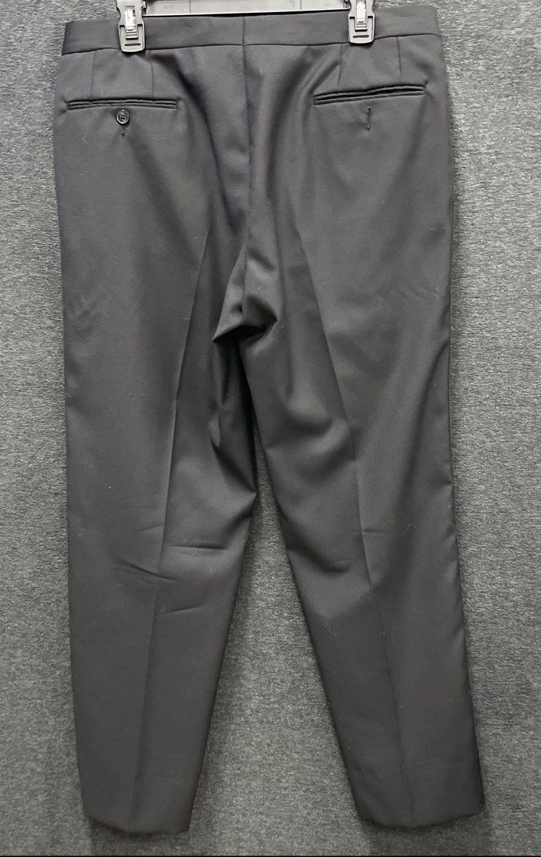 Lauren Ralph Lauren Men's Black 100% Wool Satin Stripe Tuxedo Pants Sz 34x30