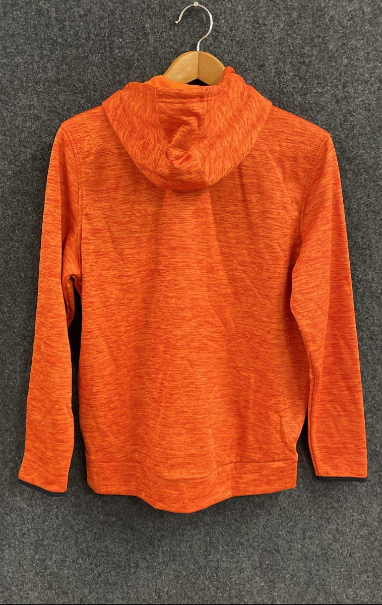 Under Armour Men's Hoodie Orange Heather ColdGear Armour Fleece Pullover NWT M