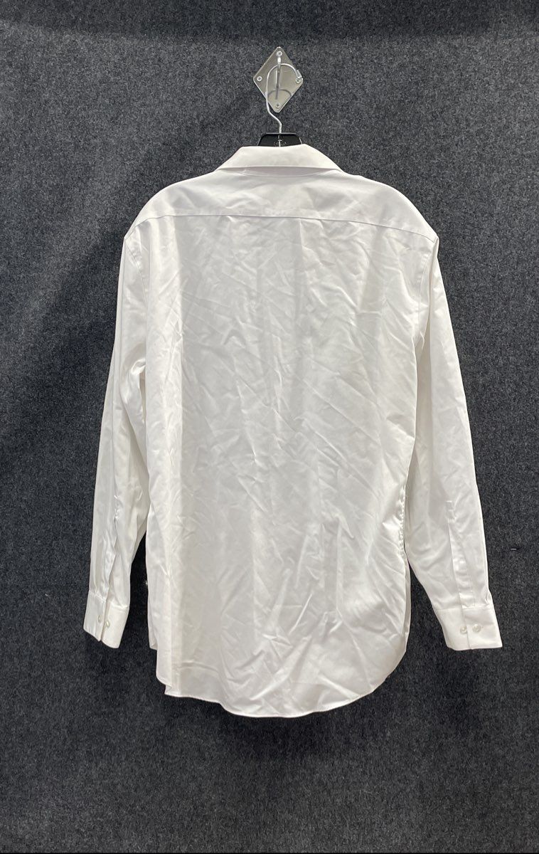 Calvin Klein Men's White Infinite Wrinkle Free Slim Fit Stretch Dress Shirt XL