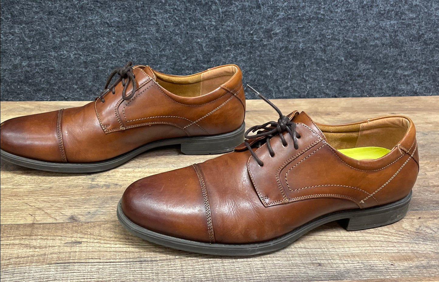 Florsheim Castellano Cap Toe Oxford Brown Leather Dress Shoes Men's Size 13D