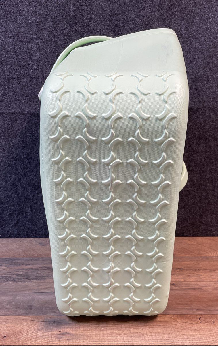 Hurley Pale Green Perforated Logo EVA Rubber Beach Tote Bag Large