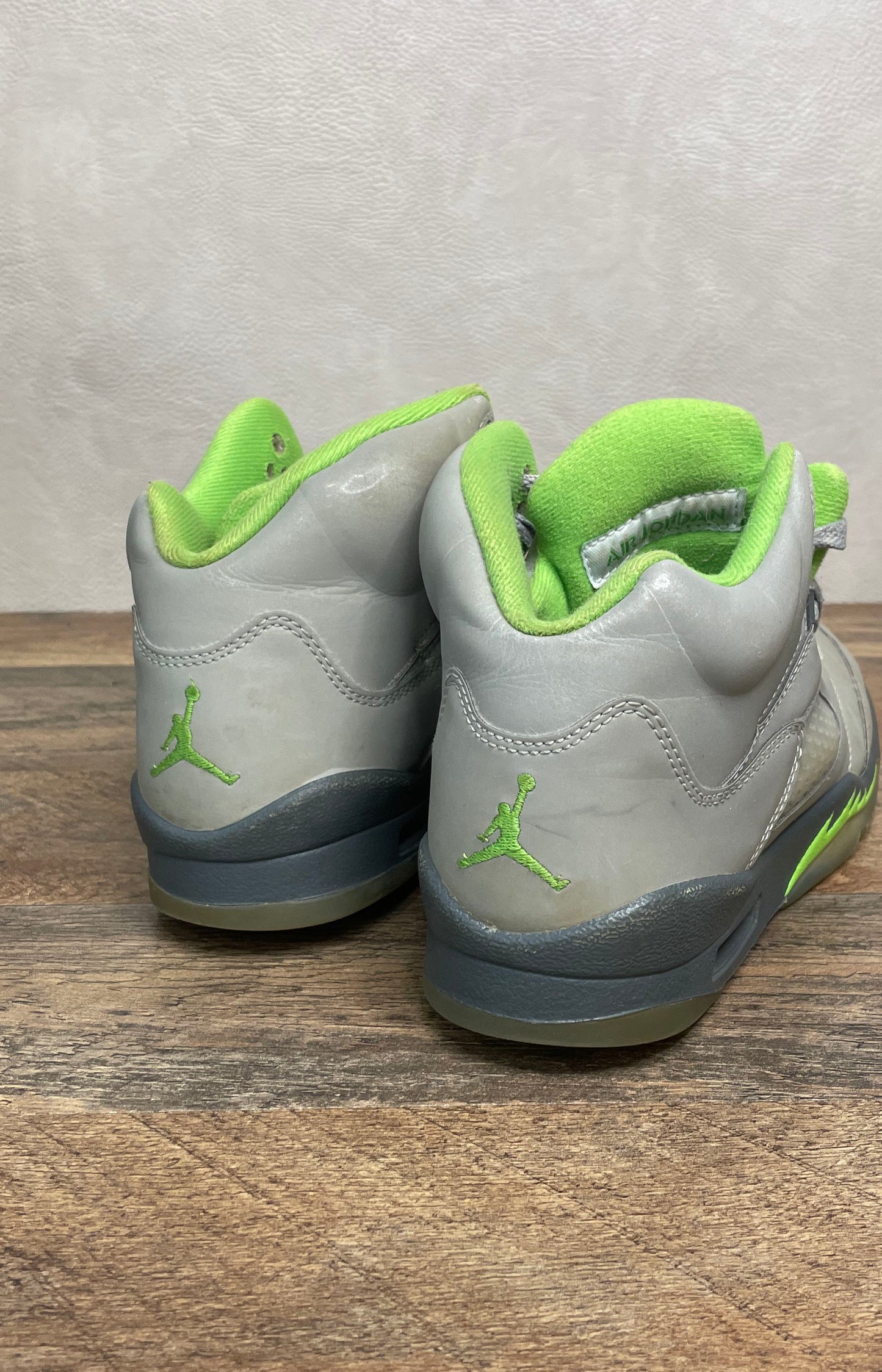Nike Air Jordan 5 Retro Green Bean Silver Grey Lime GS Size 6.5Y DQ3734-003