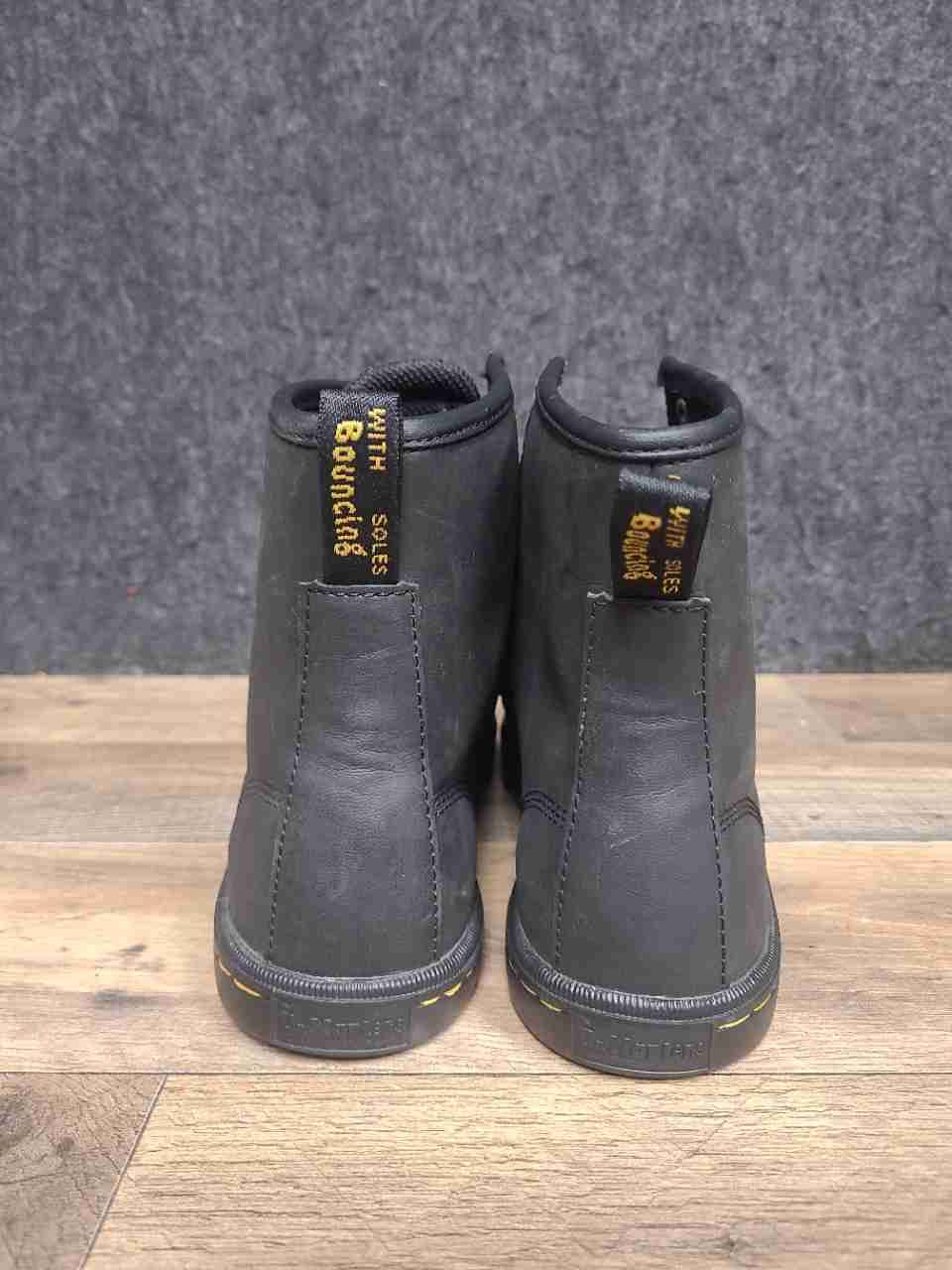 Dr. Martens Sheridan Black Canvas High Top Boots Women's Size 8