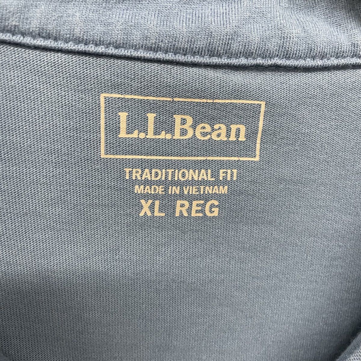 LL Bean Men's Blue Traditional Fit Short Sleeve Cotton Polo Shirt Sz XL
