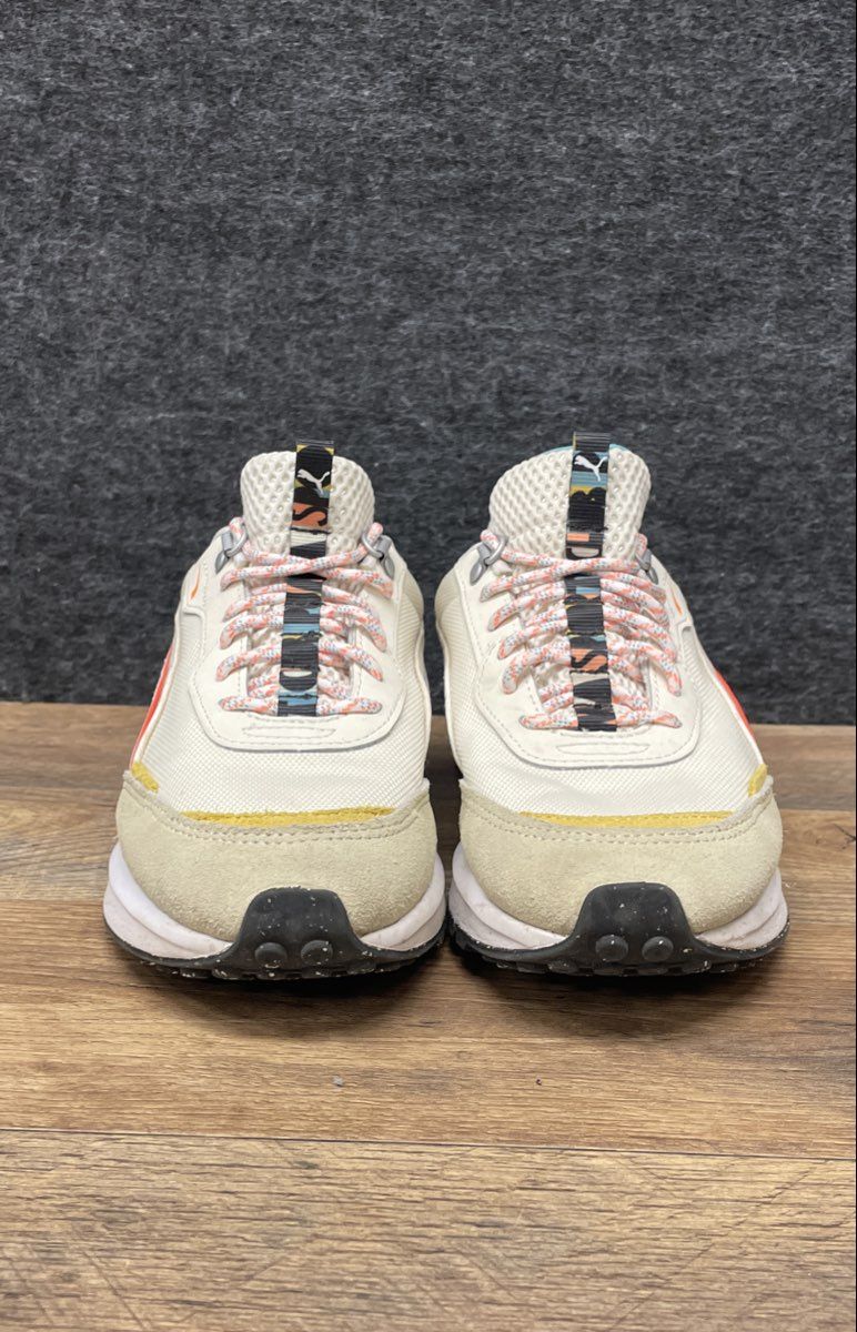 Puma City Rider Marshmallow White Mineral Yellow Lifestyle Sneakers Size 6.5