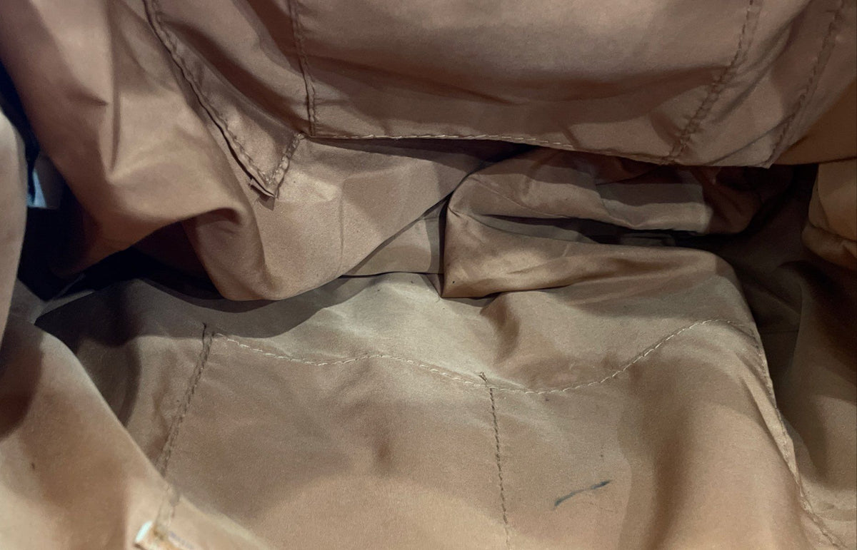 Liz Claiborne Brown Leather Structured Large Tote Handbag Gold Hardware