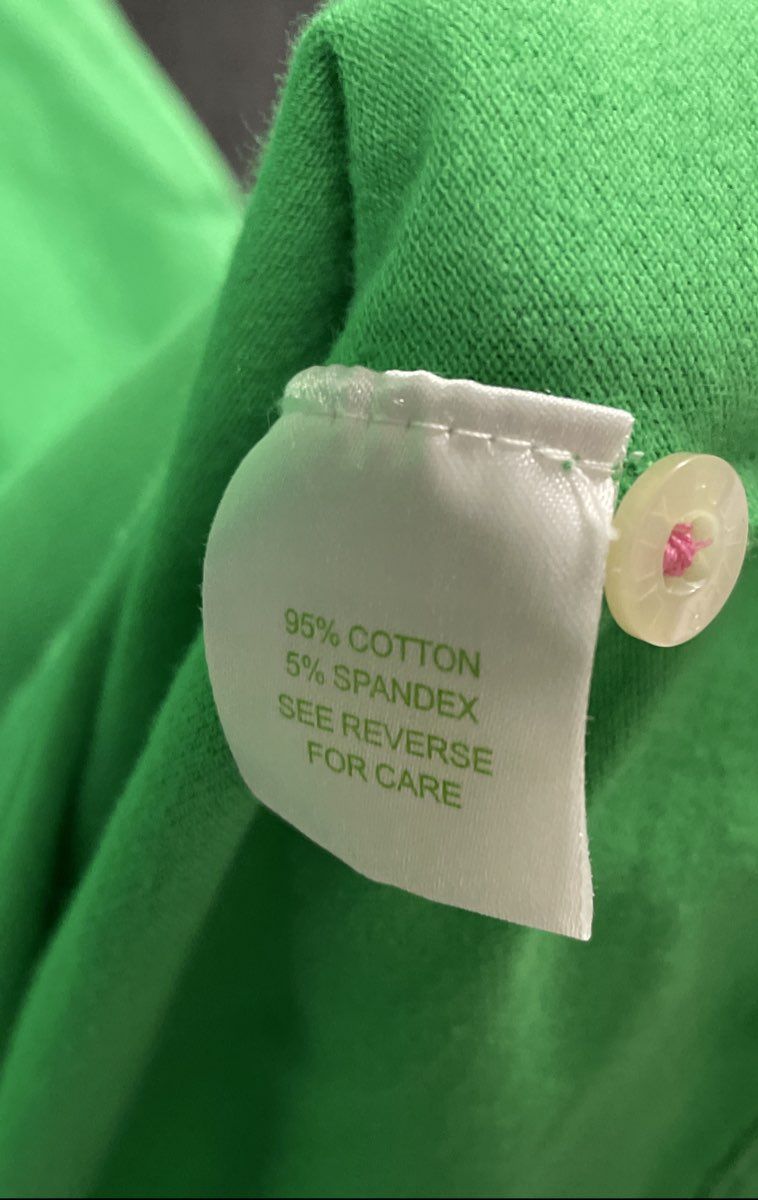Lilly Pulitzer Women's Green Cotton Spandex Pique Pocket Polo Mini Dress Sz S