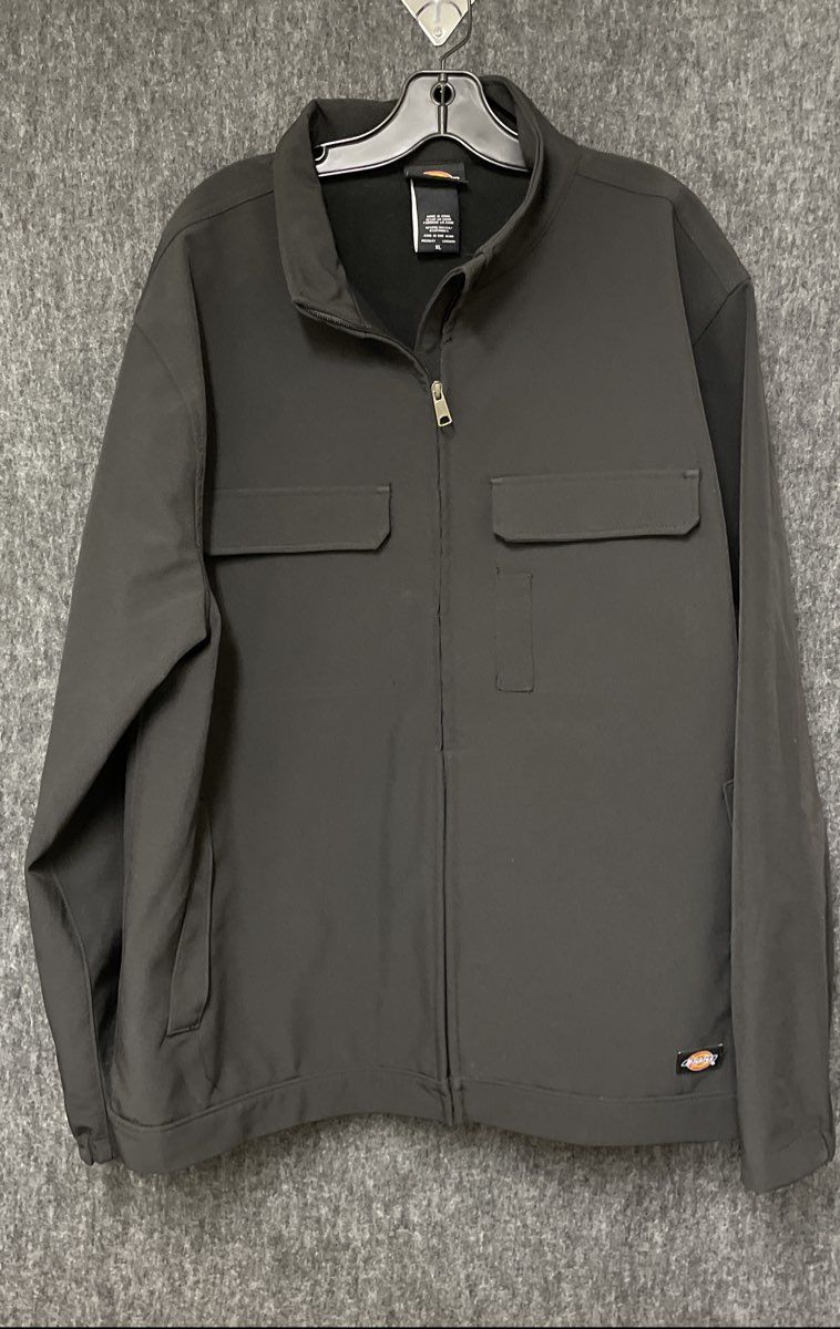 Dickies Men's Black LJ530 Soft Shell Full Zip Performance Work Jacket Size XL