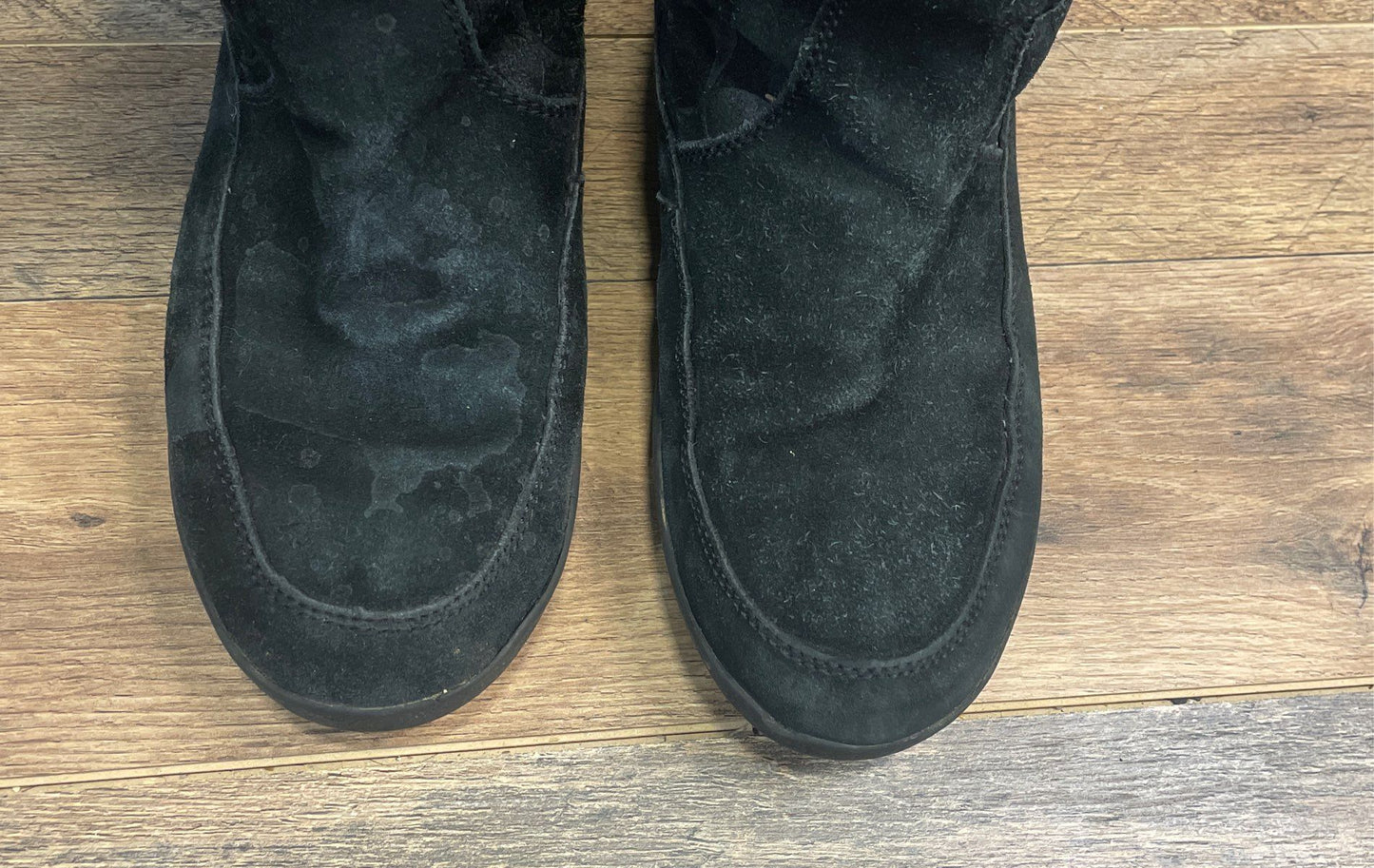 Coach Signature Monogram Black Suede Mid-Calf Women's Boots