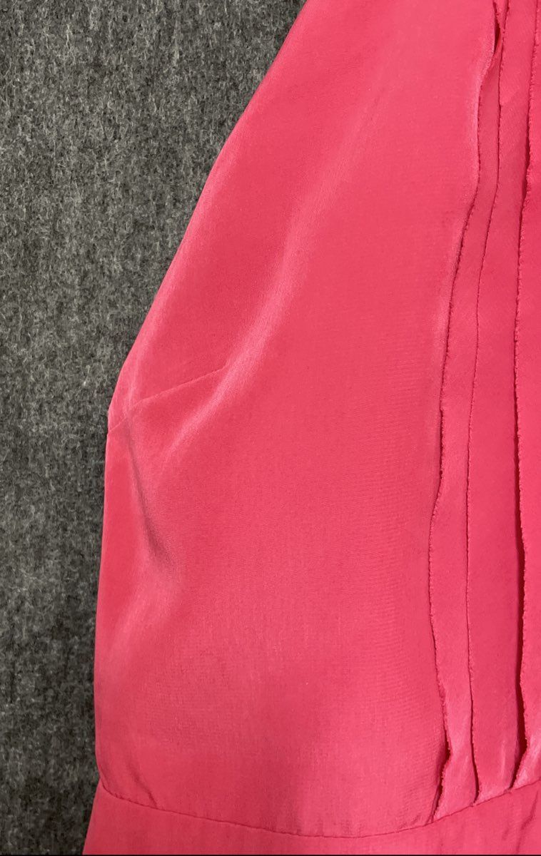 Banana Republic Women's Hot Pink Halter Pintuck Backless Dress Size 6