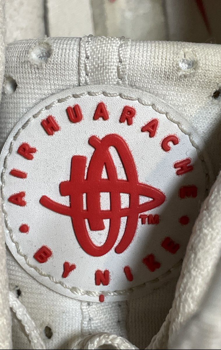 Nike Air Huarache White University Red Running Lifestyle Sneakers Size 11
