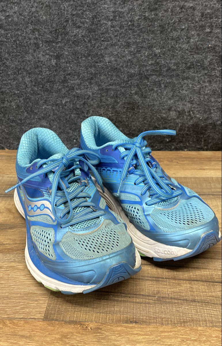 Saucony Guide 10 Blue Silver Women's Running Shoes Size 8.5