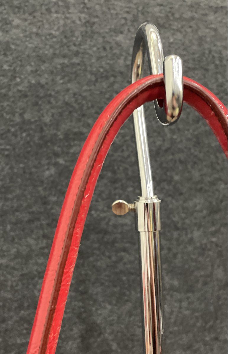 Liz Claiborne Red Patent Pleated Shoulder Bag Hobo Purse Side Pockets
