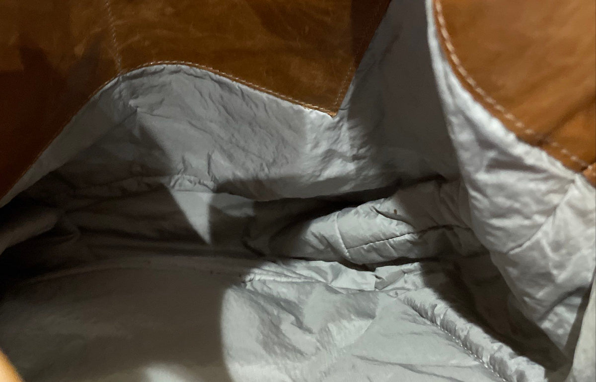 m0851 Brown Leather Hobo Shoulder Bag Made in Canada Tan Large Designer
