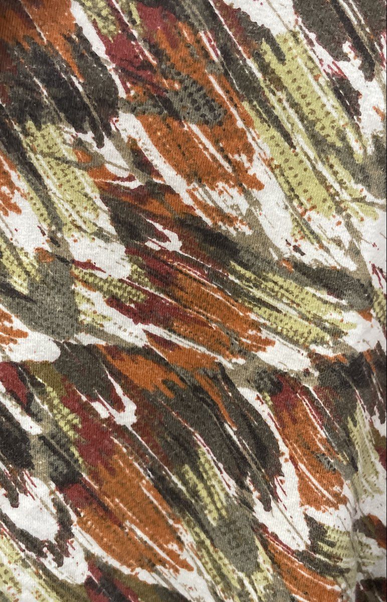 Ruby Rd Women's Abstract Brushstroke Mock Neck Shirt Top Multicolor Sz 1X
